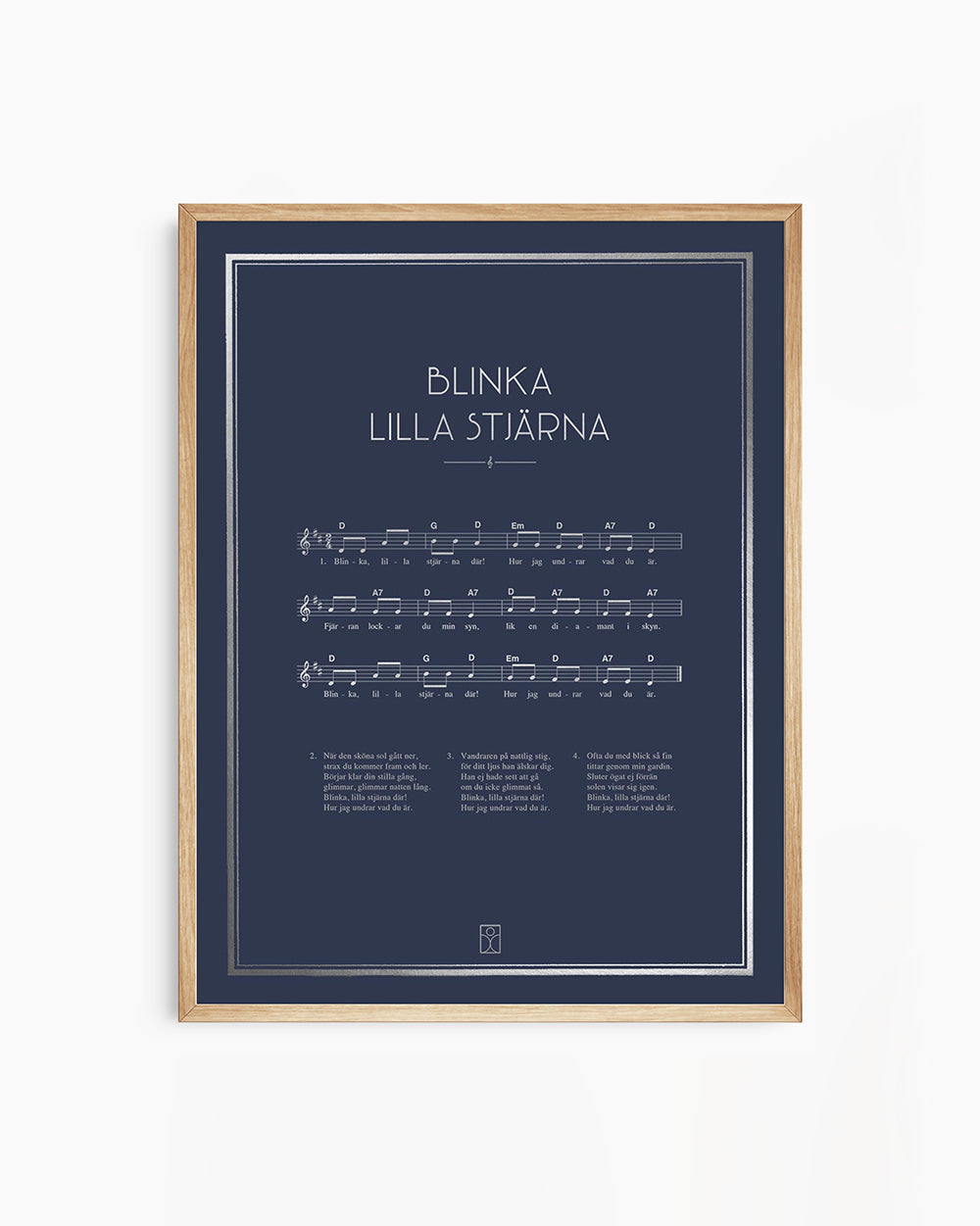 Blinka Lilla Stjärna tavla till barnrummet