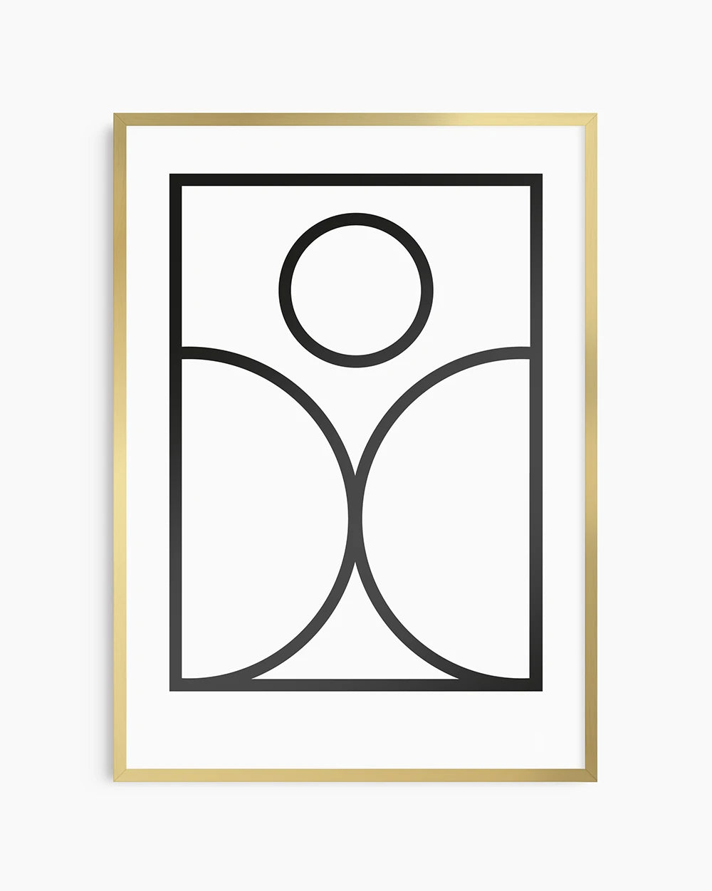 Ram i guld som passar ihop med våra posters