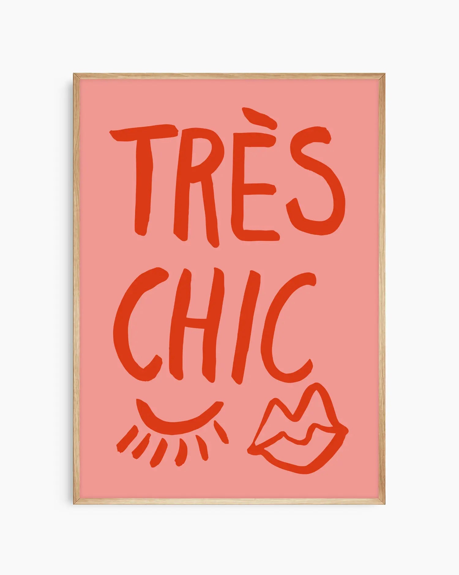 Lekfull barntavla med handritad text och grafiska detaljer, inramad i klassisk ekram. Passar perfekt i ett personligt och kreativt barnrum.