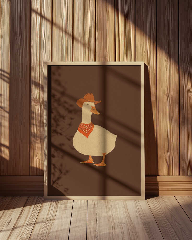 Bo the Cowboy Duck Poster